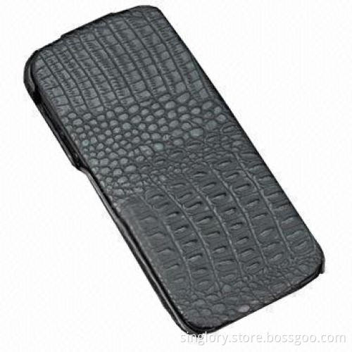Leather case for iPhone 5s with crocodile texture leather material